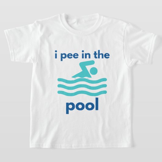 Ich pisse im Schwimmbecken und schwimmt zum Schwim T-Shirt (Ablage )