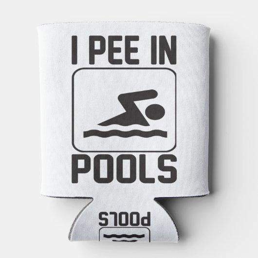 Ich pisse in den Pools Dosenkühler (Rückseite)