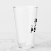 Ich pisse in den Pools Funny Pint Glass Glas (Rechts)