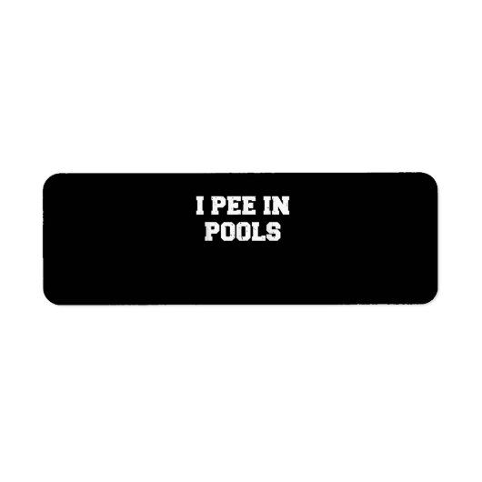 Ich pisse in den Pools sonnig schwimmen sarkastisc (Vorne)
