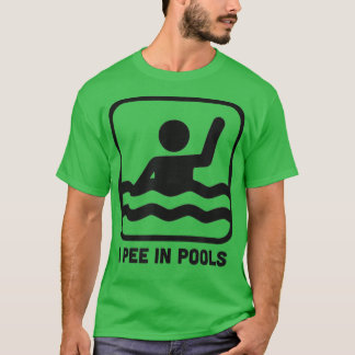 Ich pisse in den Pools sonniges Schwimmen T-Shirt