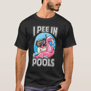 Ich pisse in Pools Hunde Schwimmbad Witze 1 T-Shirt