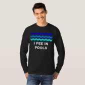 Ich pisse in Pools Raglan T-Shirt (Vorne ganz)