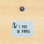 Ich pisse in Pools Stateroom Funny Cabin Door Magnet