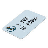 Ich pisse in Pools Stateroom Funny Cabin Door Magnet (Linke Seite)