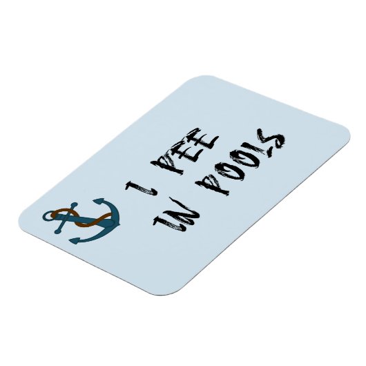 Ich pisse in Pools Stateroom Funny Cabin Door Magnet (Linke Seite)