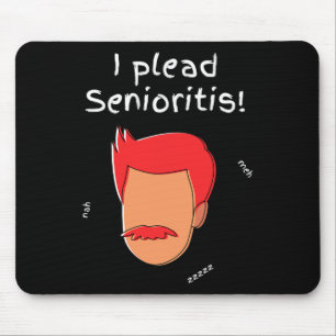 Ich plädiere für Seniorismus. Alter Senior Mann Fr Mousepad