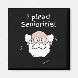 Ich plädiere für Senioristis. Alter Senior Mann Fr Magnet