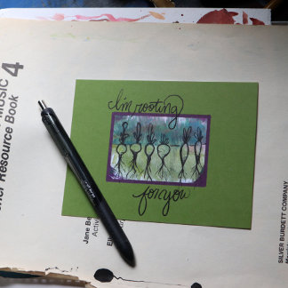 Ich plädiere für Wurzelgemüse Postkarte