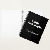 Ich plane Gott lachen | Notebook-Zeitschrift Planer (Anzeige)