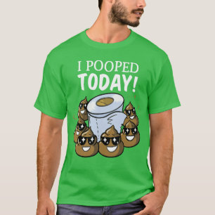 Ich Poopedoday Lustige Poopoilet-Papier-Gag-Gesche T-Shirt