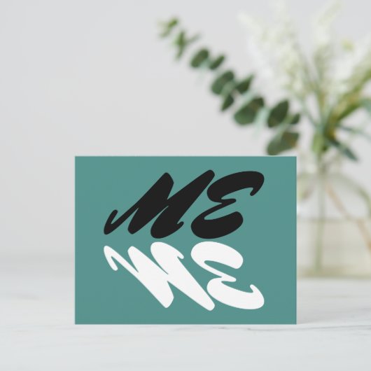 Ich Postkarte (Stehend Vorderseite)