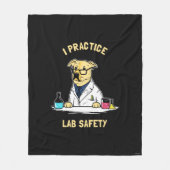 Ich praktiziere die Sicherheit von Labradoren Fleecedecke (Vorderseite)