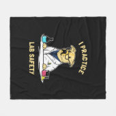 Ich praktiziere die Sicherheit von Labradoren Fleecedecke (Vorderseite (Horizontal))