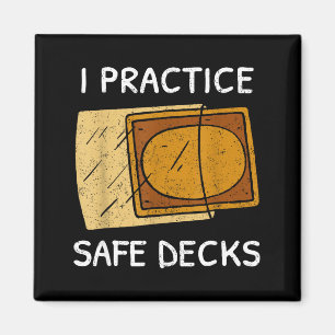 Ich praktiziere sichere Decks Sammelkarten Spiel P Magnet