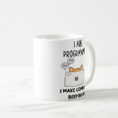 Ich programmiere Cat Beep Boop Katzenprogrammierer Kaffeetasse (VorderseiteRechts)