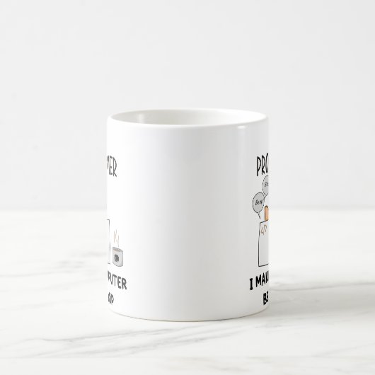 Ich programmiere Cat Beep Boop Katzenprogrammierer Kaffeetasse (Mittel)