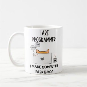 Ich programmiere Cat Beep Boop Katzenprogrammierer Kaffeetasse