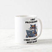 Ich programmiere Cat Beep Boop Katzenprogrammierer Kaffeetasse (VorderseiteRechts)