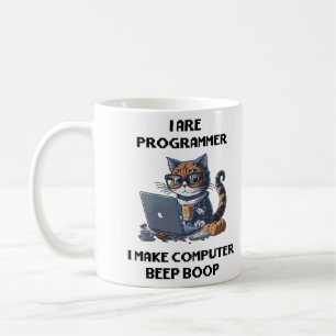 Ich programmiere Cat Beep Boop Katzenprogrammierer Kaffeetasse