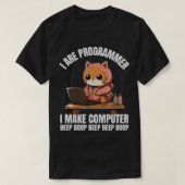 Ich programmiere Computer-Beep Boop Funny C T-Shirt (Design vorne)