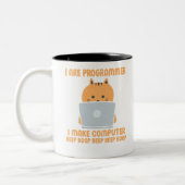 Ich programmiere Computer-Signalton Beep.pn Zweifarbige Tasse (Links)