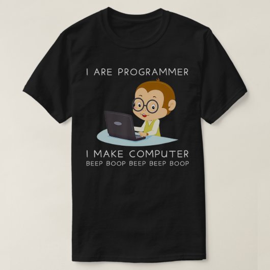 Ich programmiere Computerwissenschaften T-Shirt (Design vorne)