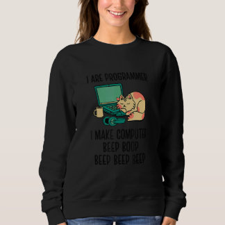 Ich programmiere einen Computer-Piepton-Coder Sweatshirt