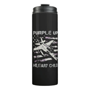 Ich purpuriere den Monat des Militärs Thermosbecher