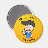 Ich putze mir die Zähne Magnet (Vorderseite/Rückseite)
