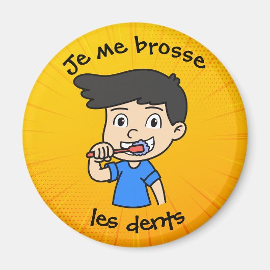 Ich putze mir die Zähne Magnet (Vorne)