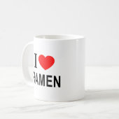 Ich ❤️ RAMEN I LIEBE RAMEN I HERART RAMEN Kaffeetasse (Vorderseite Links)