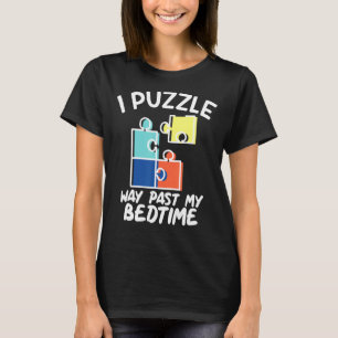 Ich rätsle, wie ich meine Puzzle-Liebhaber im Bett T-Shirt