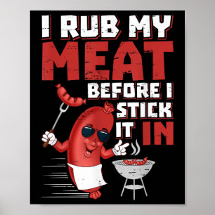 Ich raube mein Fleisch, bevor ich es im Designsomm Poster