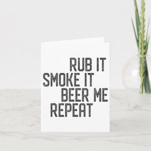Ich raube meine Grillen "Smoker Grillmaster Beer M Karte