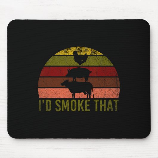 Ich rauche das Grill 2 Mousepad (Vorne)
