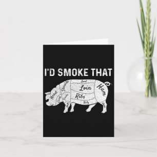 Ich rauche das Grillfleisch Grillen Smoker Vaterda Karte
