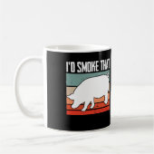 Ich rauche das Grillgrillfleisch Kaffeetasse (Links)