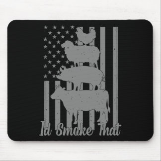 Ich rauche das lustige Grillen, das ich rauchen wü Mousepad