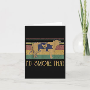 Ich rauche das Vintage Funny Grillen Grilling Part Karte