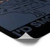 Ich rauche, dass der Schweinehähnchen-Hühnerbutter Poster (Ecke)