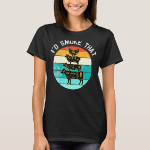 Ich rauche, dass der Vater rauchend Grill Retro Gr T-Shirt