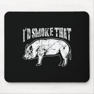 Ich rauche, dass die Grillen Schweinefleisch schwa Mousepad
