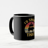 Ich rauche, dass die lustige GRILLEN das Geschenk  Tasse (Vorderseite Links)