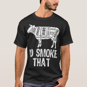 Ich rauche diese Kuh-GRILLEN, die raucht Grillgril T-Shirt