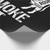 Ich rauche diese Kuh-GRILLEN, rauchend Grillgrill Geschenkpapier (Ecke)