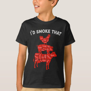 Ich rauche diese rauchende Barbecue Grillen Lover T-Shirt