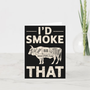 Ich rauche diesen Chef Smoker Dad Lustiger Grill B Karte