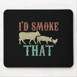 Ich rauche dieses Shirt - Vintage, lustige Grillen Mousepad