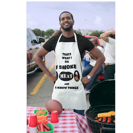 Ich rauche Fleisch Schürze